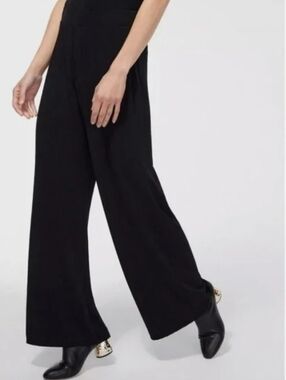 Chico's Travelers Black Wide Leg Pull-On Pants